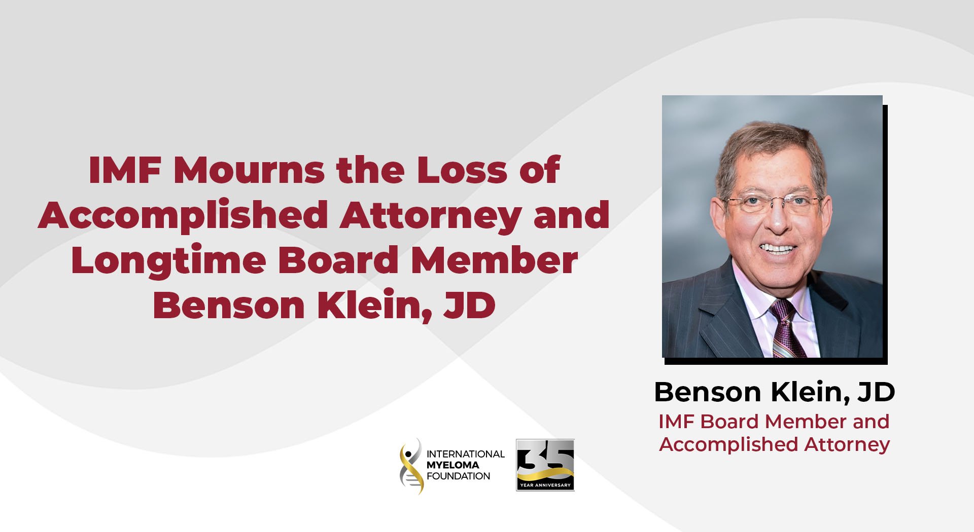 Benson Klein header image