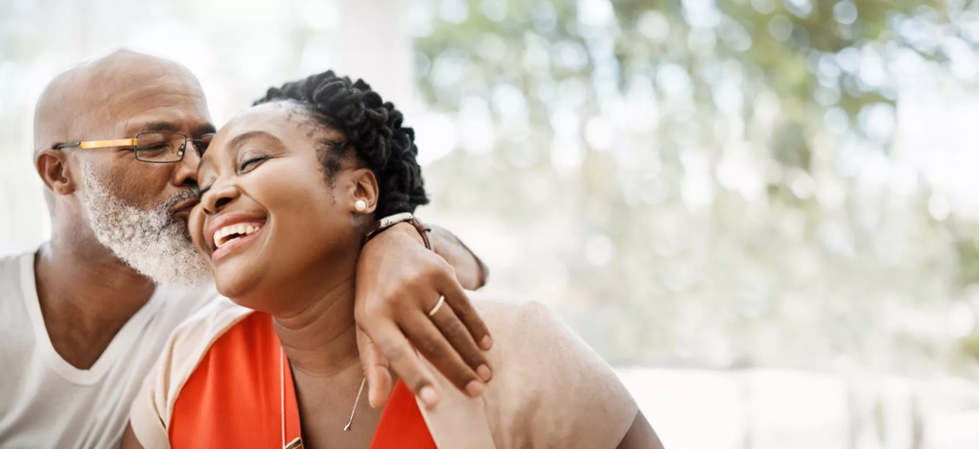 Black male and female couple