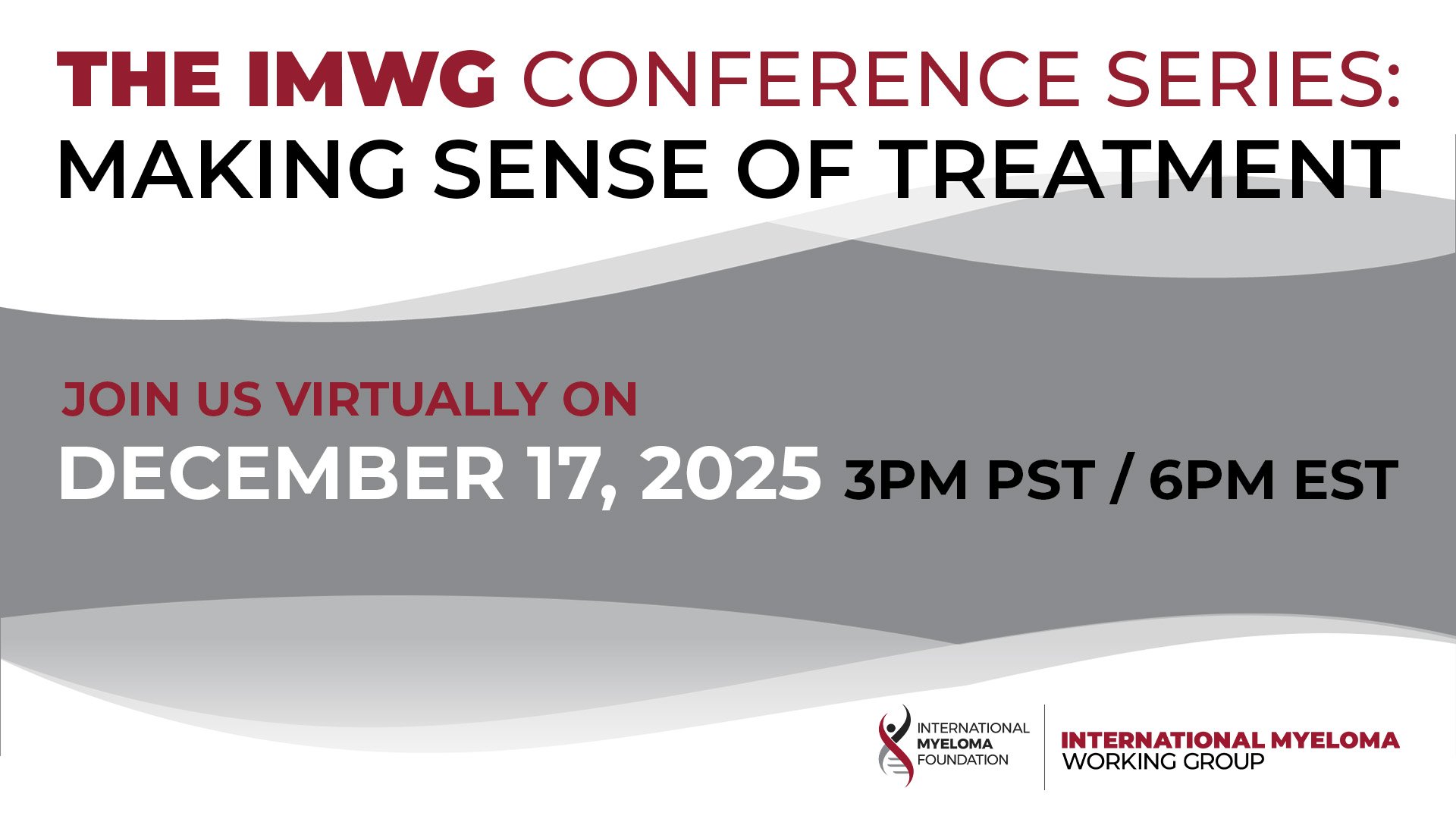IMWG Conference Series: Making Sense of Treatment