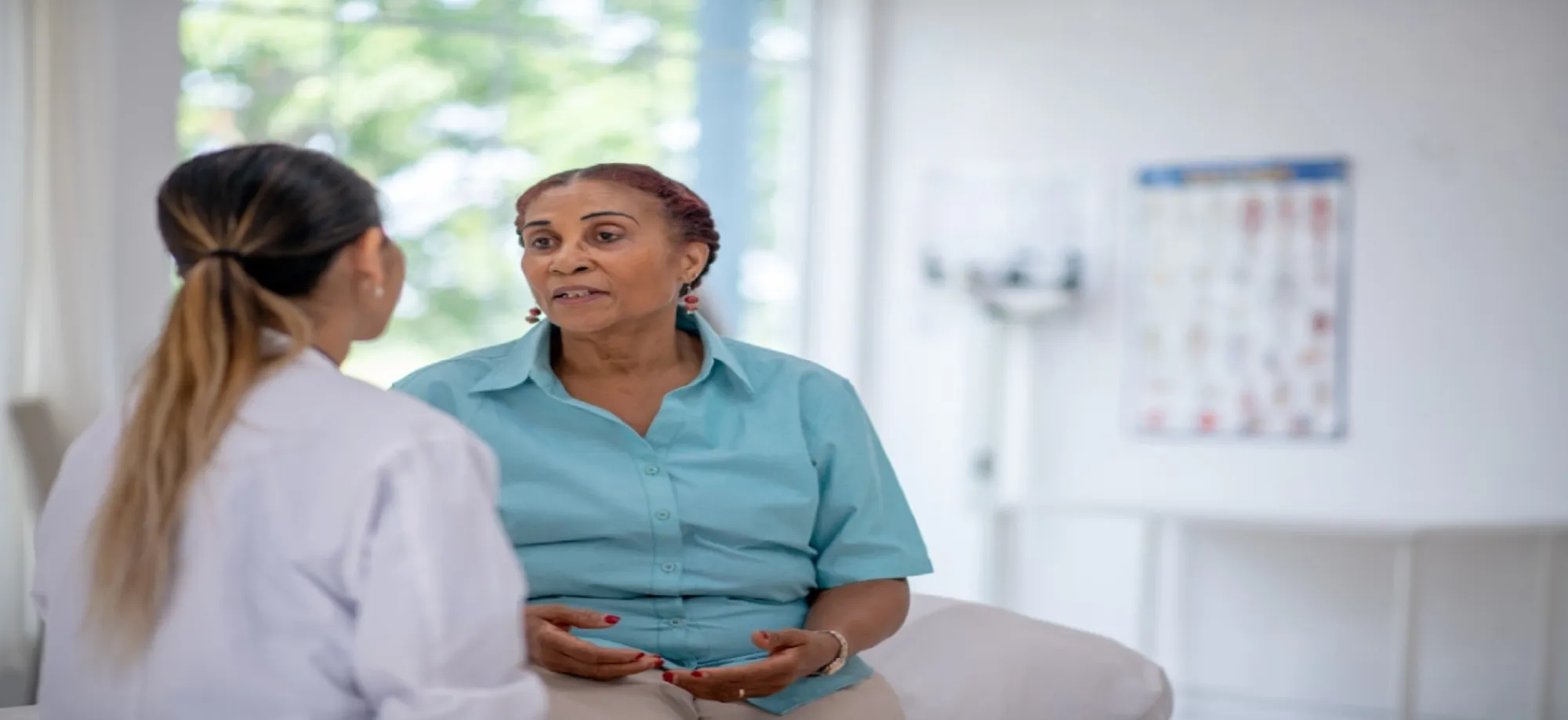 senior woman at doctor