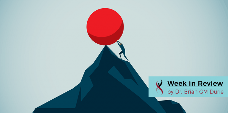 Sisyphus pushing a boulder up a mountain