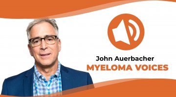 myeloma patient john Auerbacher share his story on "Myeloma Voices"