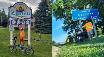Andy Sninsky bike ride images