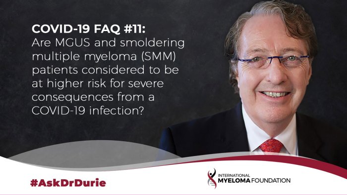 COVID-19 FAQ11: MGUS and SMM risk