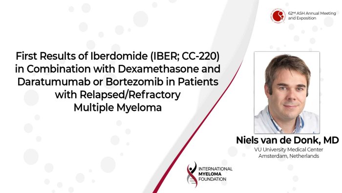 iberdomide Dr. Van de Donk ASH 2020