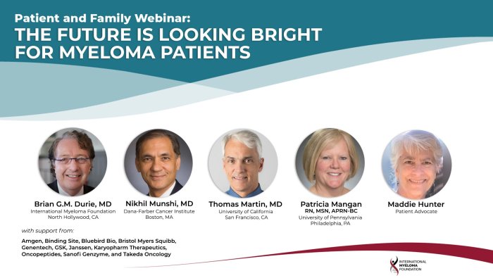 Patient Family Webinar with speakers banner
