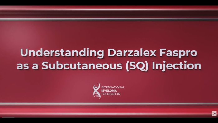 Understanding Darzalex Faspro video