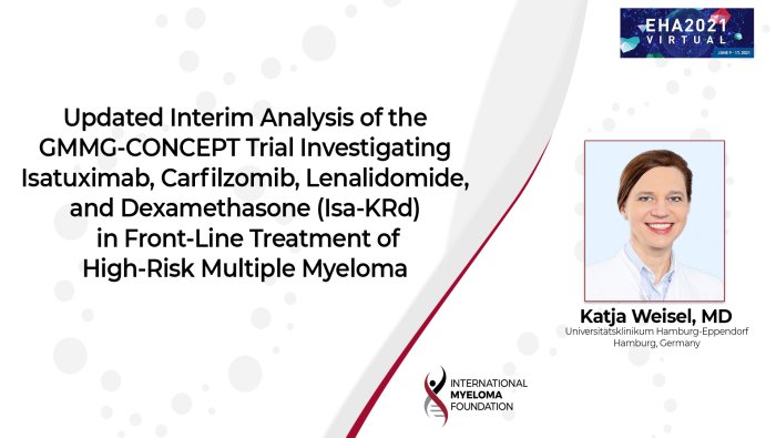 EHA 2021: Isa-KRd in frontline treatment of HR MM