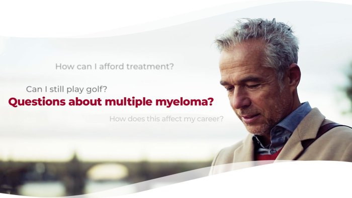 A man has questions about multiple myeloma