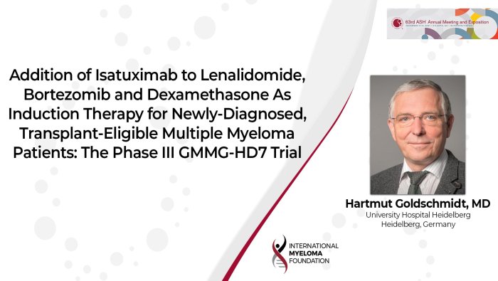 ASH 2021 Hartmut Goldschimdt The Phase III GMMG-HD7 Trial