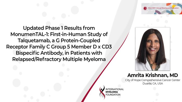 ASH 2021 Amrita Krishnan Talquetamab