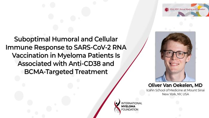 ASH 2021 Oliver Van Oekelen SARS BCMA