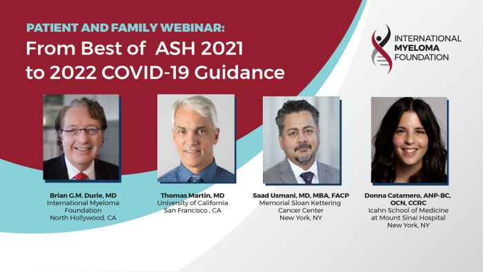 patient and family webinar headshots