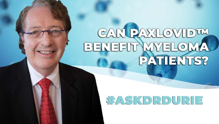 Paxlovid beneficial to myeloma patients.