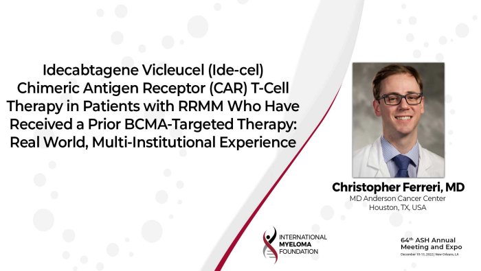 Dr. Ferreri on real world outcomes with Ide-Cel and BCMA-TT
