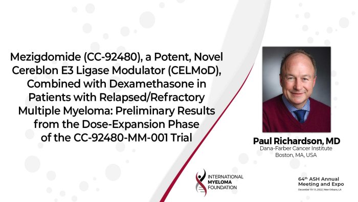 Dr. Paul Richardson's ASH Abstract on Mezigdomide
