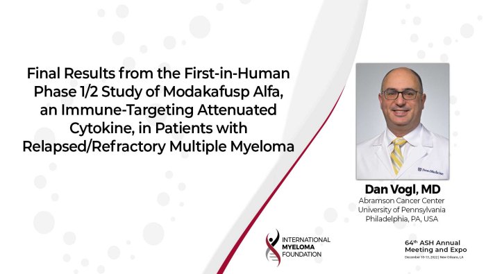 Dr. Dan Vogl on Modakafusp Alfa