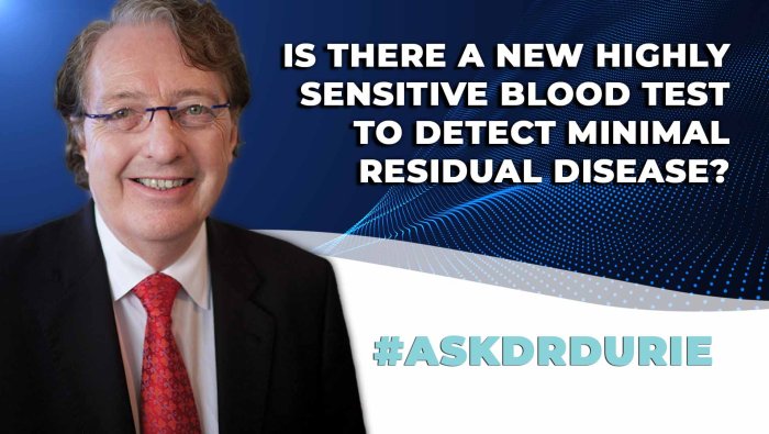 Is there a new highly sensitive blood test to detect minimal residual disease?
