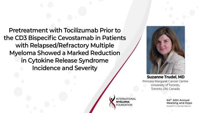 Dr. Suzanne Trudel ASH Abstract on Tocilizumab