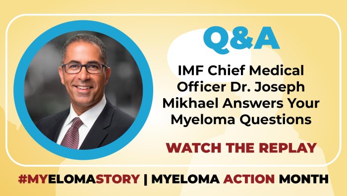 Dr. Joseph Mikhael goes LIVE on Facebook for Myeloma ACTION Month