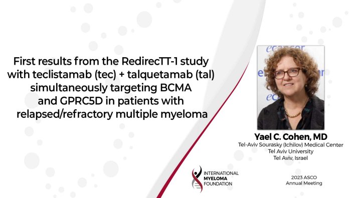 ASCO 2023: Dr Yael Cohen presents results of the RedirecTT-1 clinical trial