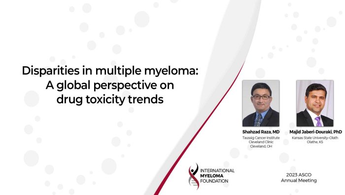 Disparities in multiple myeloma: A global perspective on drug toxicity trends