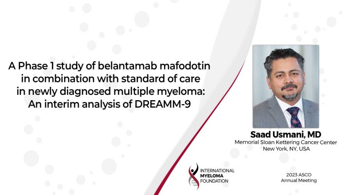 ASCO23 - Dr. Saad Usmani on DREAMM-9