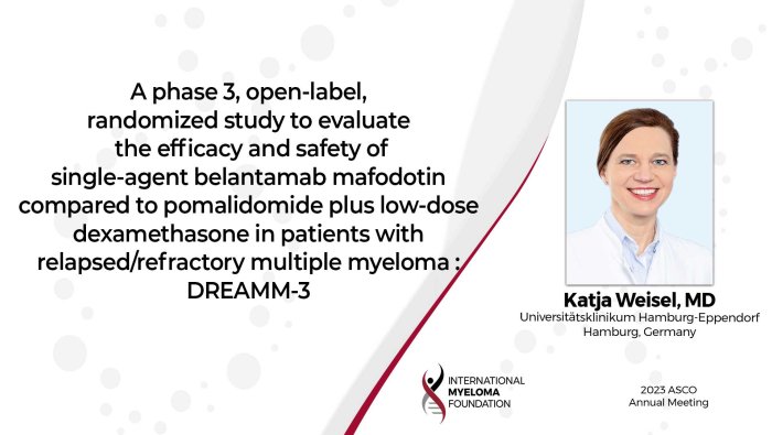 ASCO23 Dr. Katja Weisel DREAMM-3