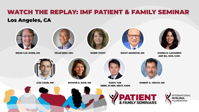Watch the Replay of the 2023 Los Angeles Patient and Family Seminar