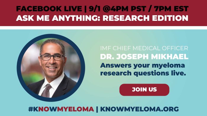 Ask Me Anything Replay: Exploring Myeloma Research Breakthroughs with Dr. Joseph Mikhael