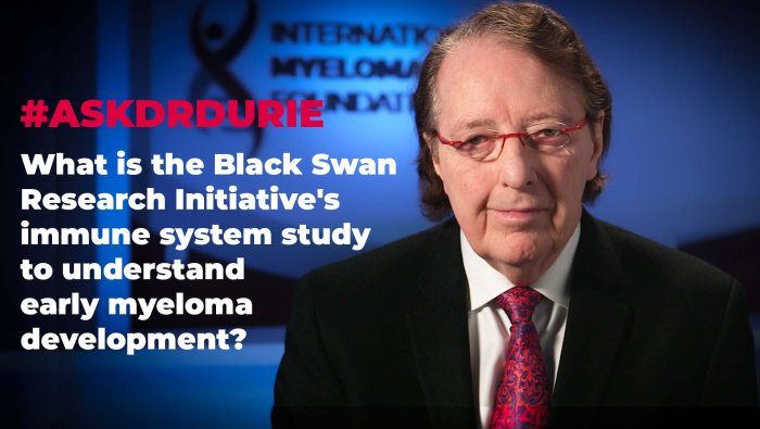 How is the Black Swan Research Initiative Approaching Early Myeloma Development? 