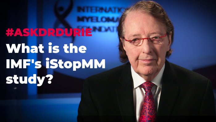 What is the IMF's iStopMM study? 