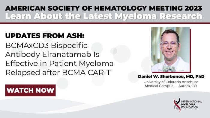 BCMAxCD3 Bispecific Antibody Elranatamab Is Effective in Patient Myeloma Relapsed after BCMA CAR-T