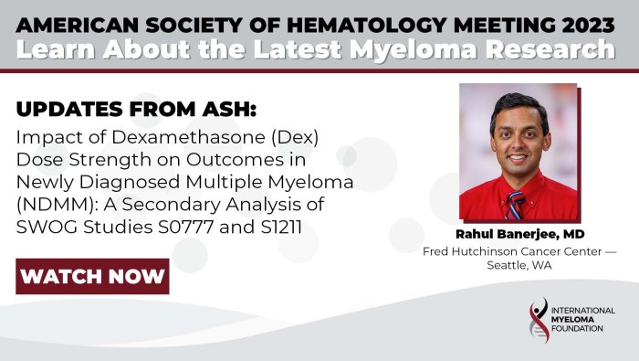 Impact of Dexamethasone (Dex) Dose Strength on Outcomes in Newly Diagnosed Multiple Myeloma (NDMM): A Secondary Analysis of SWOG Studies S0777 and S1211