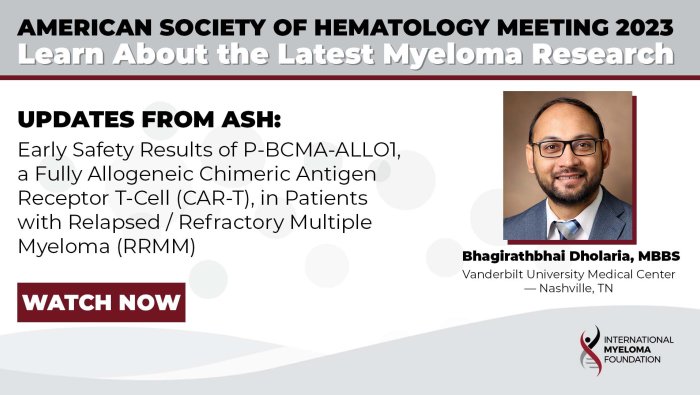 Early Safety Results of P-BCMA-ALLO1, a Fully Allogeneic Chimeric Antigen Receptor T-Cell (CAR-T), in Patients with Relapsed / Refractory Multiple Myeloma (RRMM)
