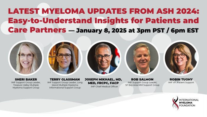 Latest Myeloma Updates from ASH 2024: Easy-to-Understand Insights for Patients and Care Partners