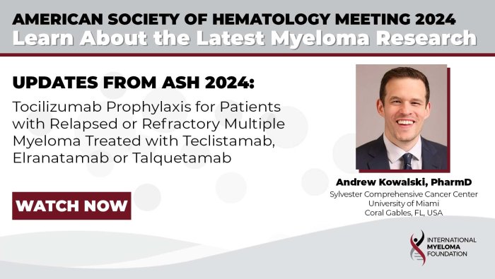 Tocilizumab's Role in Protecting Multiple Myeloma Patients on Bispecific Antibody Therapy