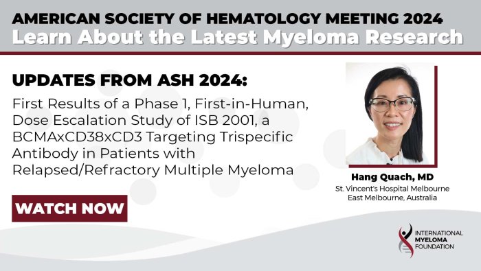 ISB 2001, a BCMAxCD38xCD3 Targeting Trispecific Antibody in Patients with RRMM