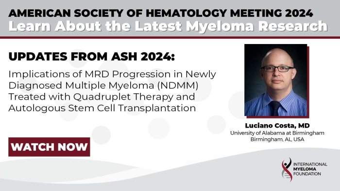Implications of MRD Progression in Newly Diagnosed Multiple Myeloma