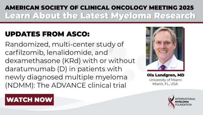 ASCO25 Landgren ADVANCE clinical study