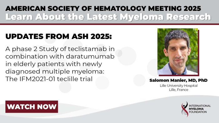 IFM2021-01 TecLille Trial: Teclistamab-Daratumumab Combination in Elderly NDMM Patients