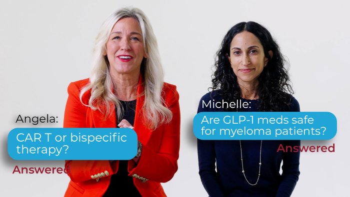 IMF Nurse Leadership Board members Beth Faiman and Sam Shenoy answer questions from the myeloma community.