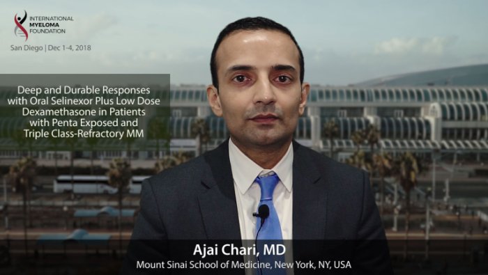 Dr. Ajai Chari at the ASH convention 2018