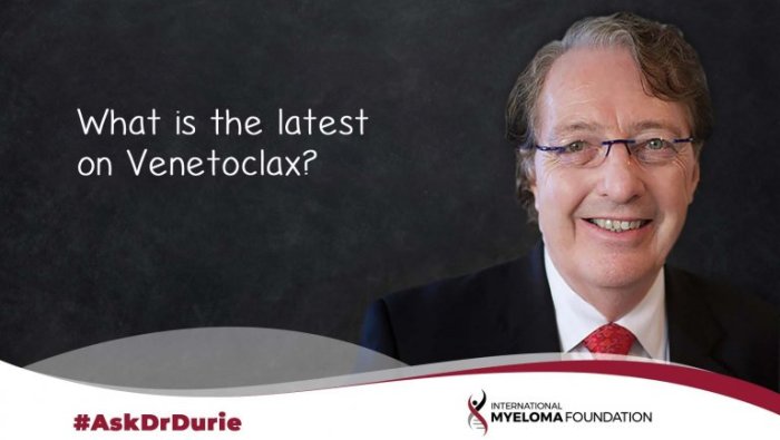 title card for Ask Dr Durie What is the latest on Venetoclax