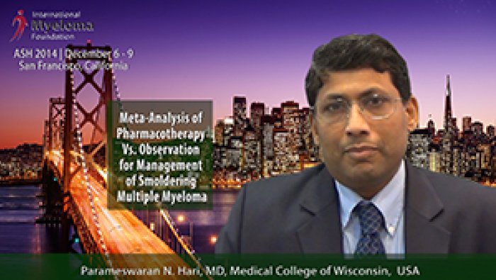 Dr. Parameswaran Hari at ASH 2014