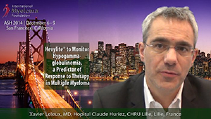 Dr. Xavier Leleu at ASH convention 2014