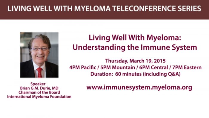 Dr. Durie's headshot on a banner with text that reads "Understanding The Immune System"
