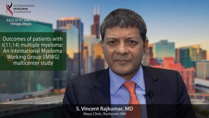 title card for Dr. Rajkumar's interview at ASCO 2019