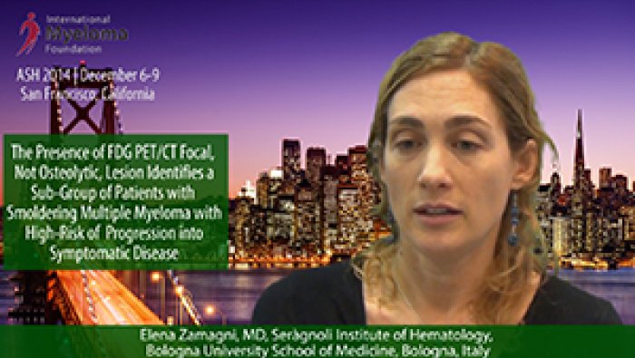 Dr. Elena Zamagni at ASH convention 2014